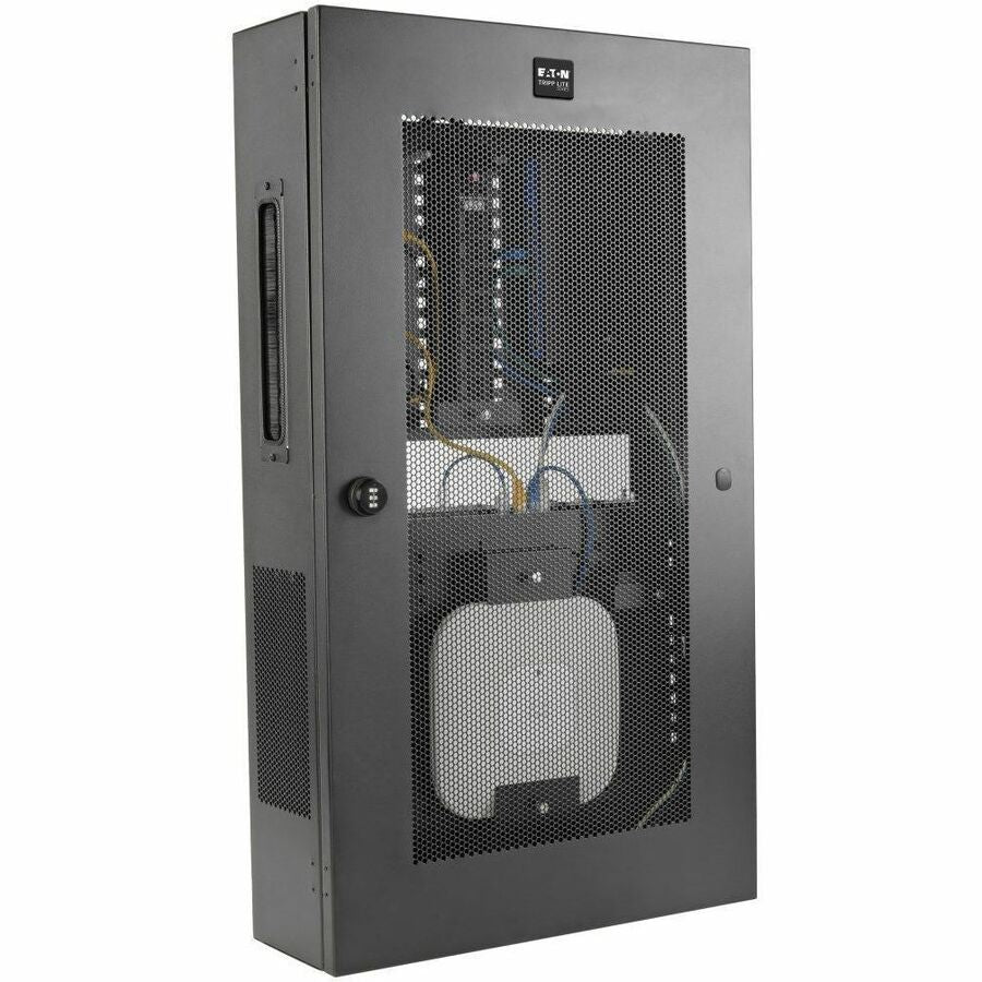 Eaton Tripp Lite Series SmartRack 3U Low-Profile Wall Mount Enclosure with Adjustable Shelves