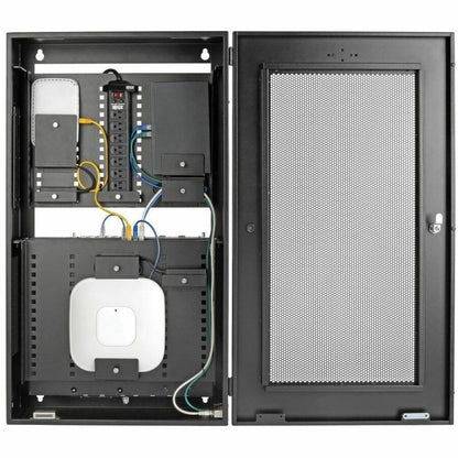 Eaton Tripp Lite Series SmartRack 3U Low-Profile Wall Mount Enclosure with Adjustable Shelves