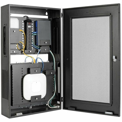 Eaton Tripp Lite Series SmartRack 3U Low-Profile Wall Mount Enclosure with Adjustable Shelves