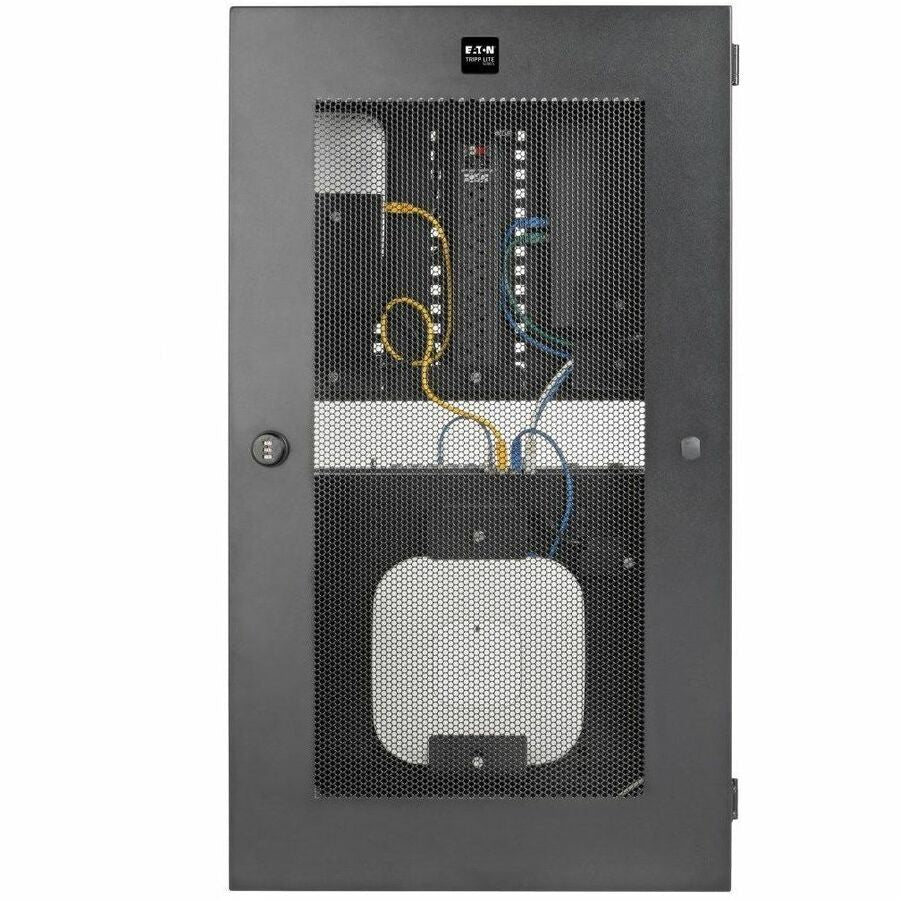 Eaton Tripp Lite Series SmartRack 3U Low-Profile Wall Mount Enclosure with Adjustable Shelves