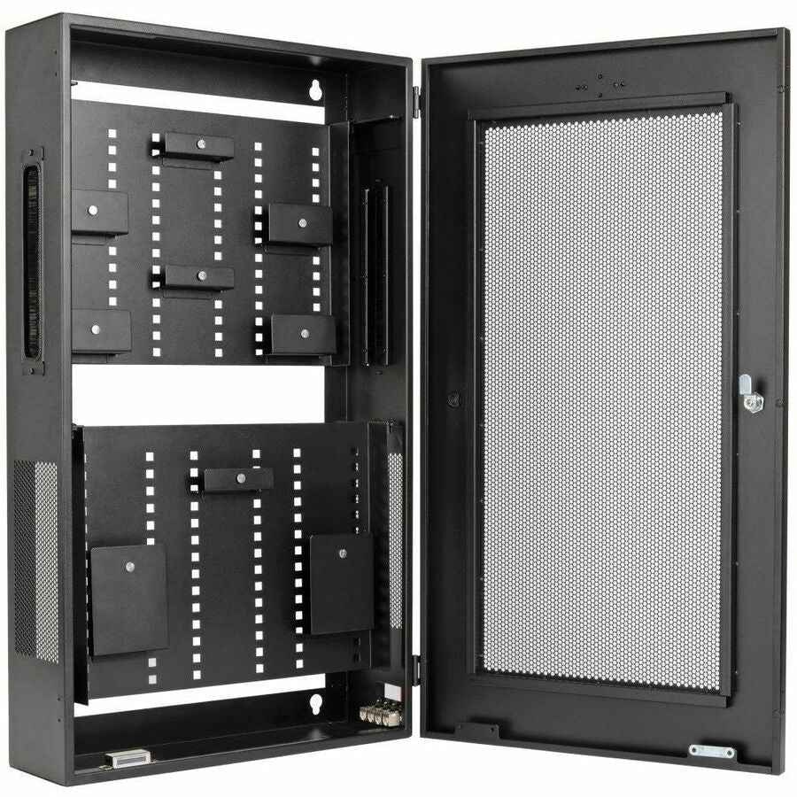 Eaton Tripp Lite Series SmartRack 3U Low-Profile Wall Mount Enclosure with Adjustable Shelves