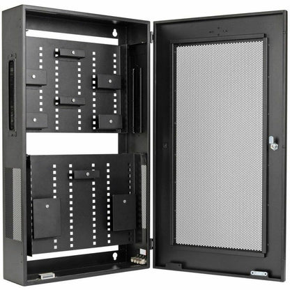 Eaton Tripp Lite Series SmartRack 3U Low-Profile Wall Mount Enclosure with Adjustable Shelves
