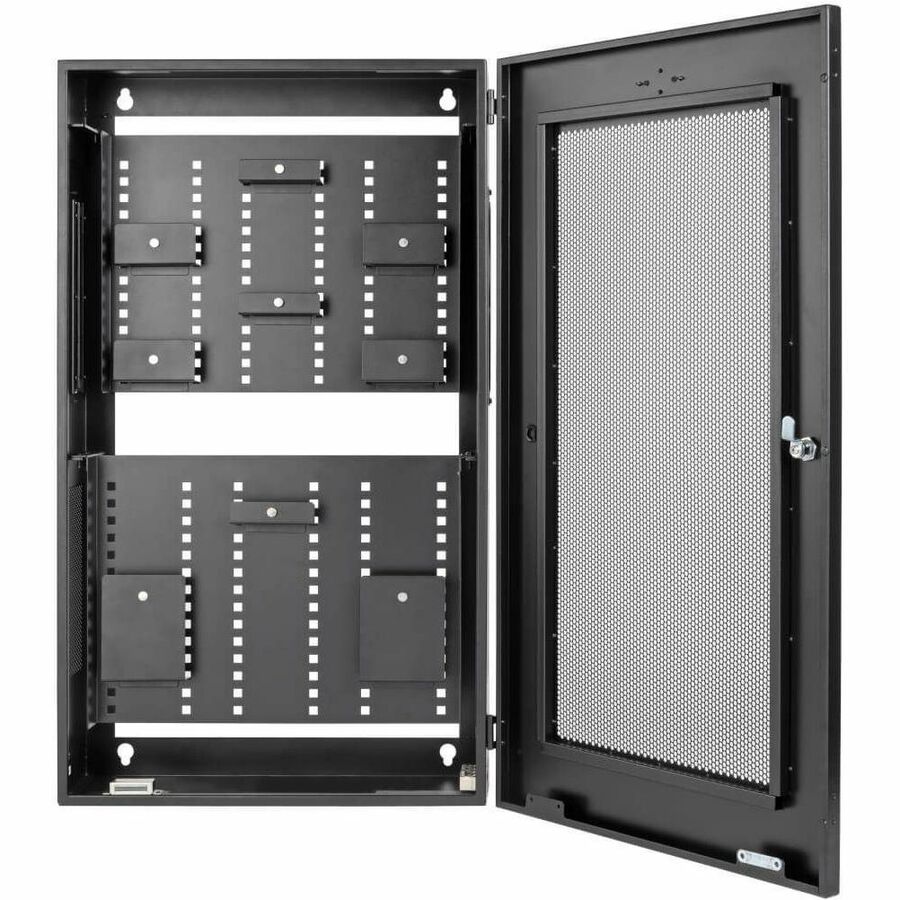 Eaton Tripp Lite Series SmartRack 3U Low-Profile Wall Mount Enclosure with Adjustable Shelves