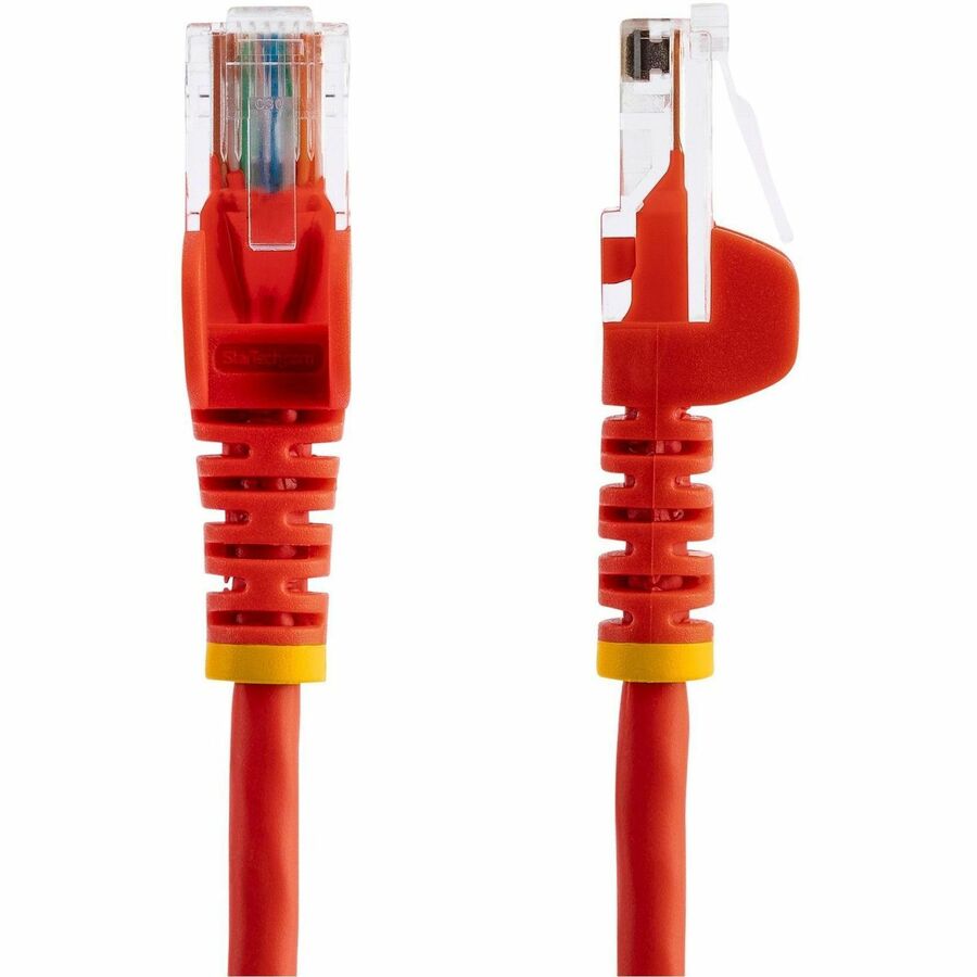 StarTech.com 25 ft Red Cat5e UTP Patch Cable with Snagless Design and Power-over-Ethernet Support