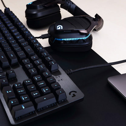 Logitech G512 Carbon Lightsync RGB Mechanical Gaming Keyboard with GX Brown Switches and USB Passthrough