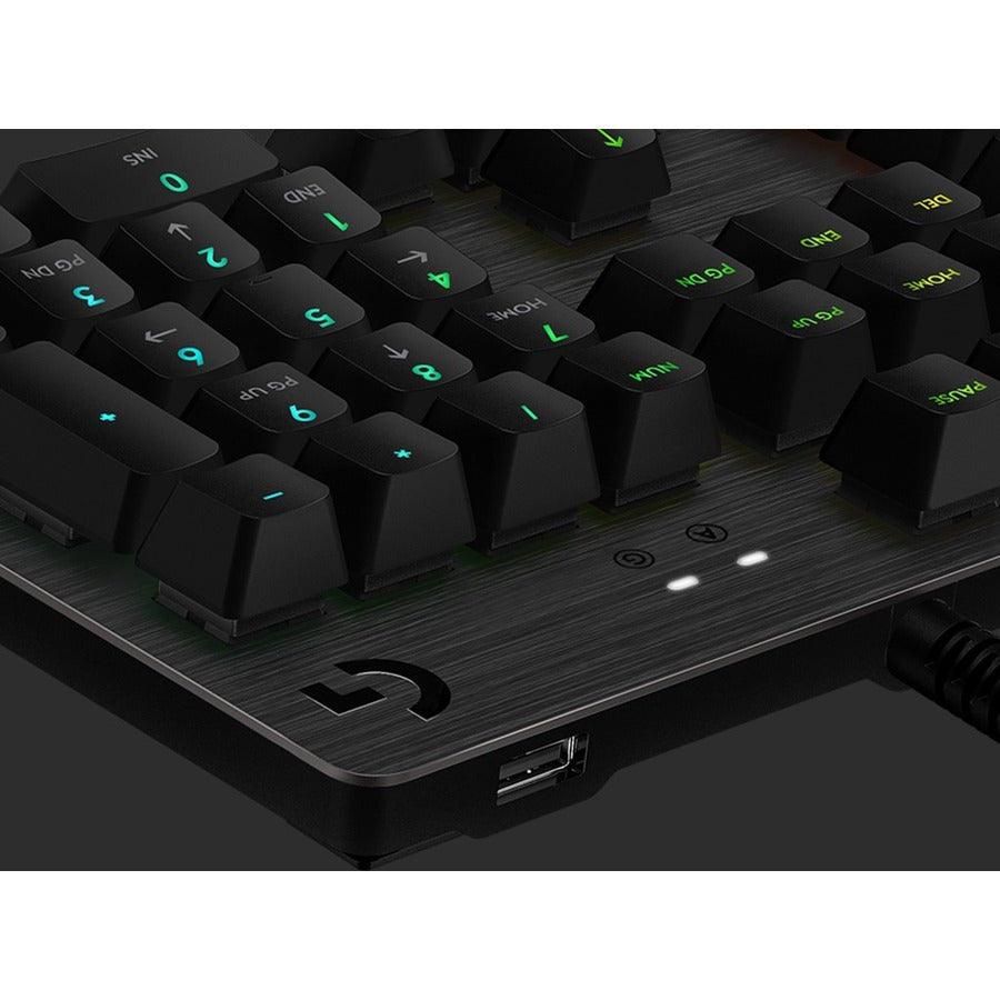 Logitech G512 Carbon Lightsync RGB Mechanical Gaming Keyboard with GX Brown Switches and USB Passthrough