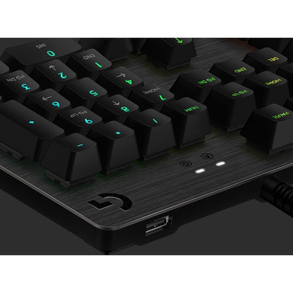 Logitech G512 Carbon Lightsync RGB Mechanical Gaming Keyboard with GX Brown Switches and USB Passthrough