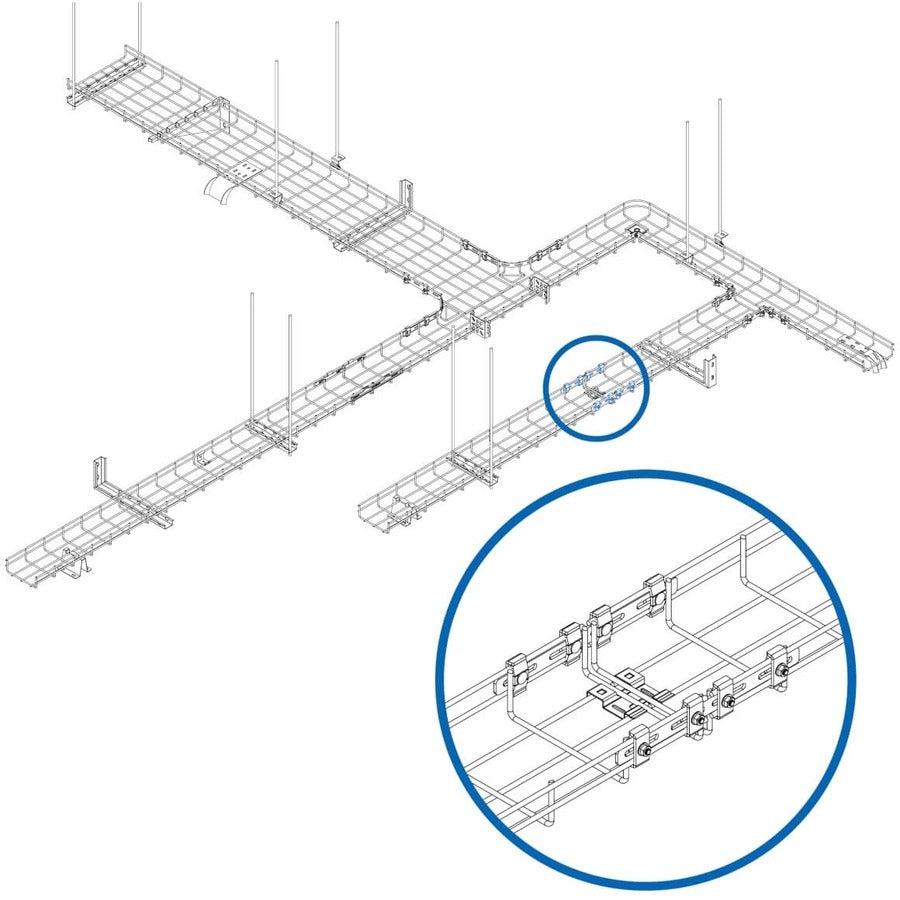 Eaton Tripp Lite Series Strengthening Bar Kit for Wire Mesh Cable Trays SRWBHDCPLR