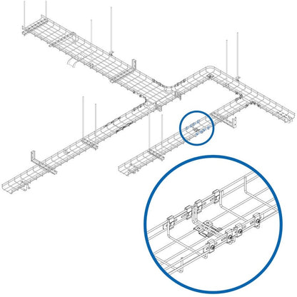 Eaton Tripp Lite Series Strengthening Bar Kit for Wire Mesh Cable Trays SRWBHDCPLR