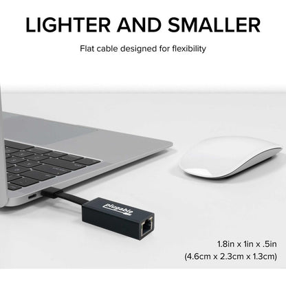 Plugable USB C to Ethernet Adapter with Gigabit Speed - Model USBC-TE1000