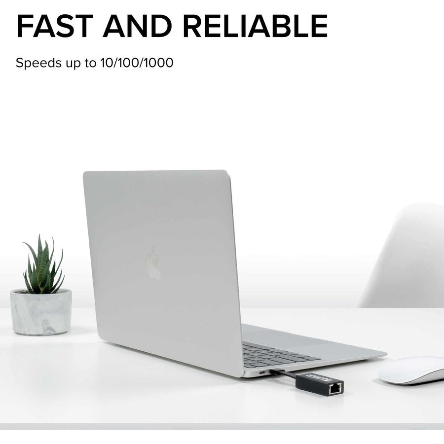 Plugable USB C to Ethernet Adapter with Gigabit Speed - Model USBC-TE1000