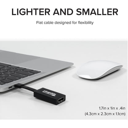 Plugable USB-C to HDMI Adapter 4K 30Hz with Thunderbolt 3 Compatibility