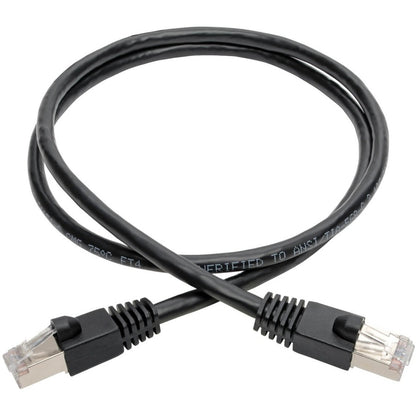 Eaton Tripp Lite Series Cat6a 10G Shielded STP Ethernet Patch Cable (RJ45 Male to Male) - 2 Feet