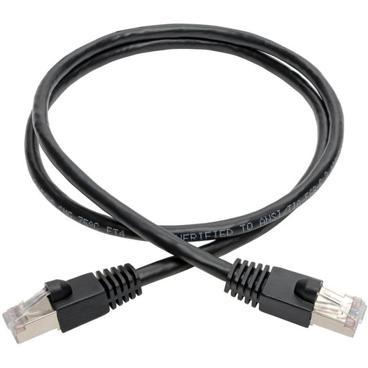 Eaton Tripp Lite Series Cat6a 10G Shielded STP Ethernet Patch Cable (RJ45 Male to Male) - 2 Feet