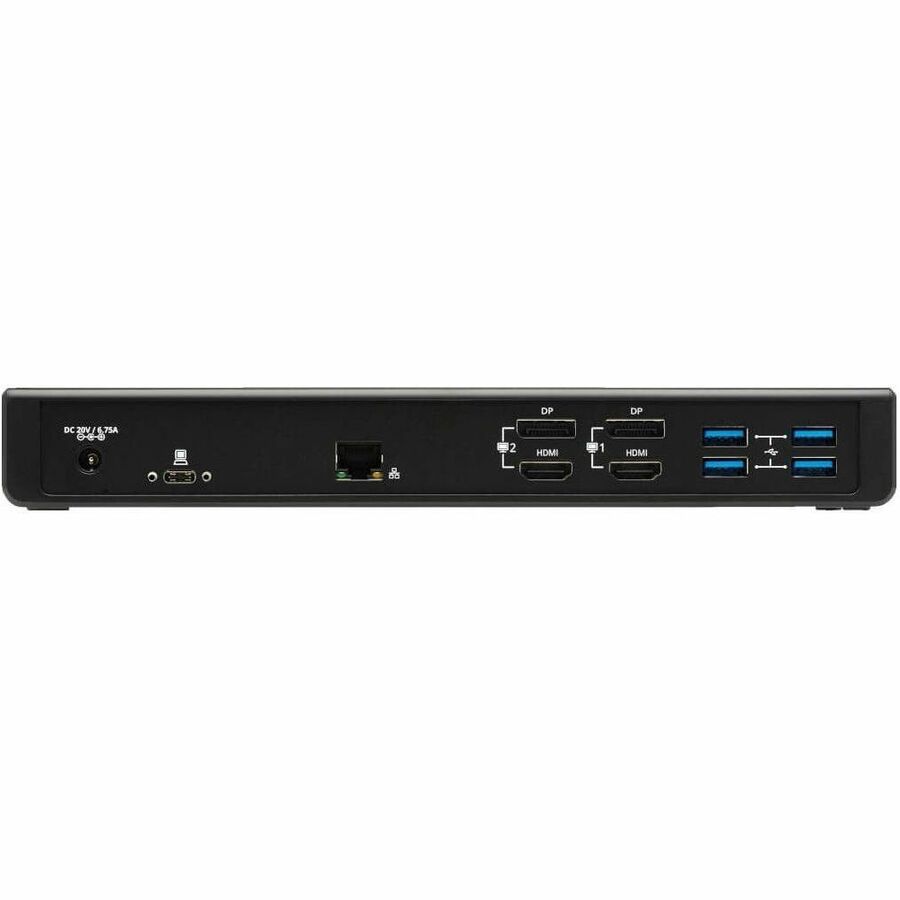Eaton Tripp Lite Series U442-DOCK21-B USB-C Docking Station with Dual 4K/5K Displays, Gigabit Ethernet, USB 3.0 Ports, and 85W Power Delivery