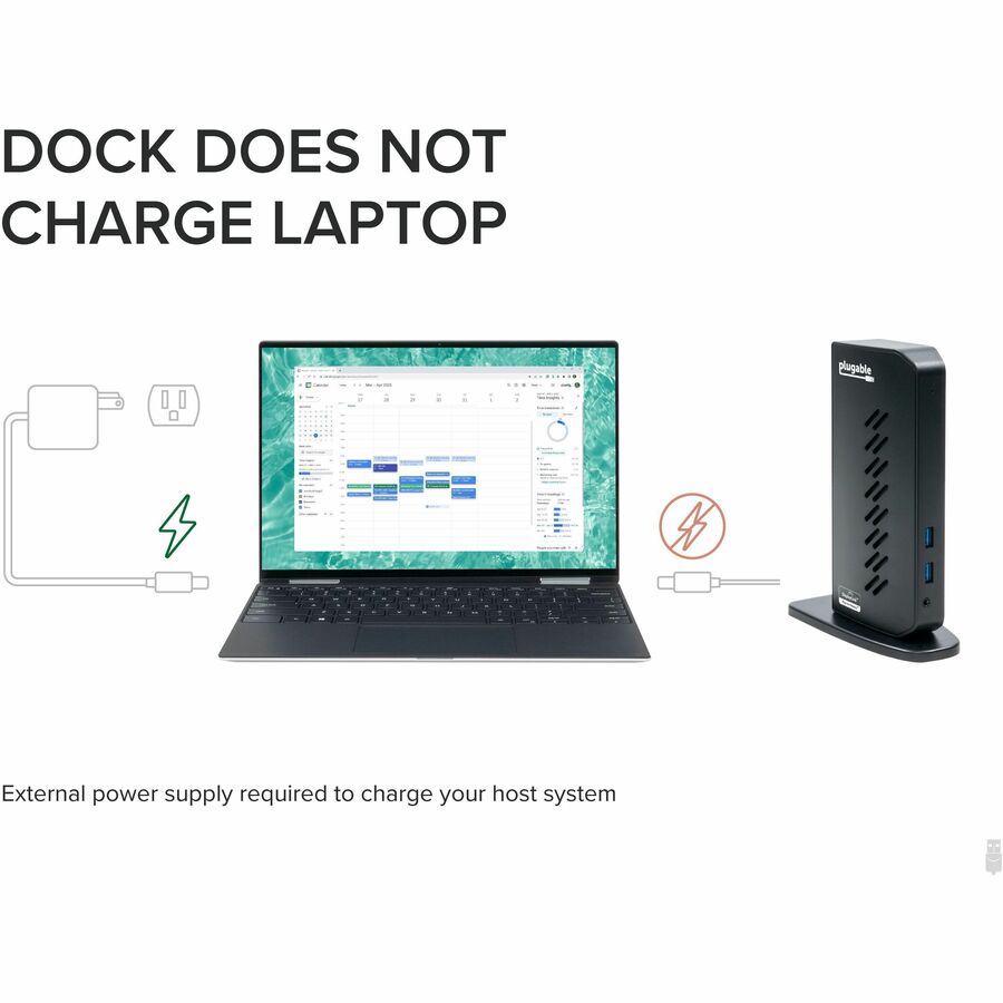 Plugable UD-3900Z Dual HDMI USB Docking Station for Windows and Mac