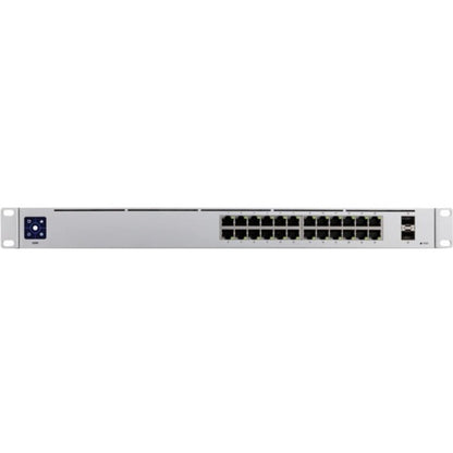 Ubiquiti UniFi Switch 24 - 24 Gigabit Ethernet Ports, 2 SFP Uplink Ports, 1.3" Touchscreen, Managed Layer 2 Switch
