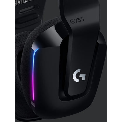 Logitech G733 Lightspeed Wireless RGB Gaming Headset with 40mm PRO-G Drivers and Customizable RGB Lighting