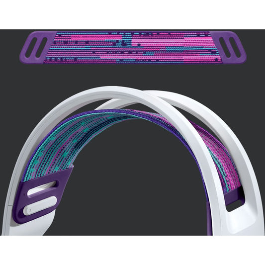 Logitech G733 Lightspeed Wireless RGB Gaming Headset with Customizable Lighting and Immersive Audio