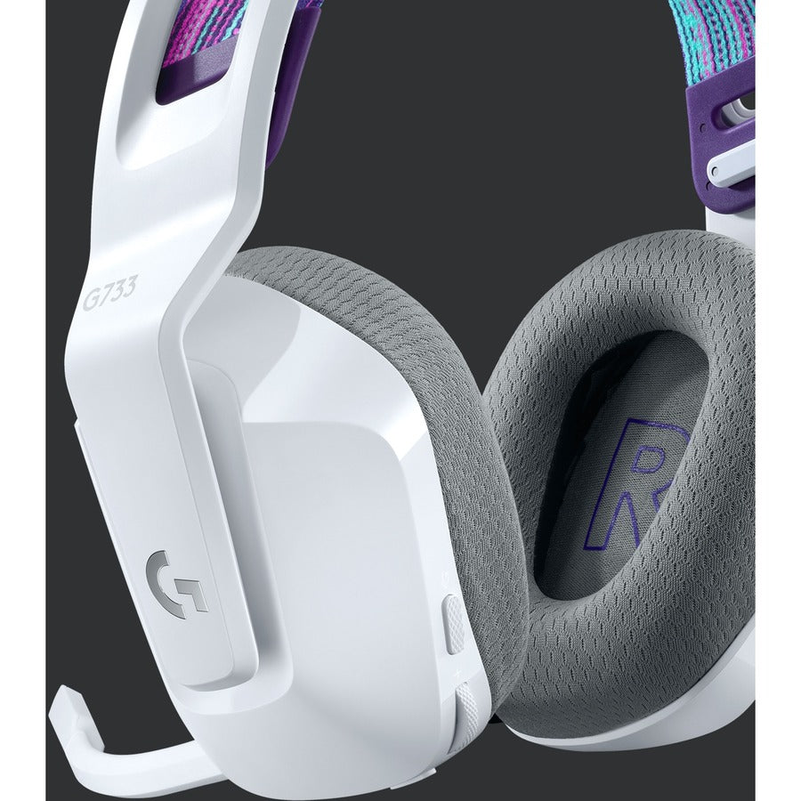Logitech G733 Lightspeed Wireless RGB Gaming Headset with Customizable Lighting and Immersive Audio
