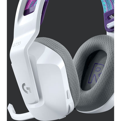 Logitech G733 Lightspeed Wireless RGB Gaming Headset with Customizable Lighting and Immersive Audio