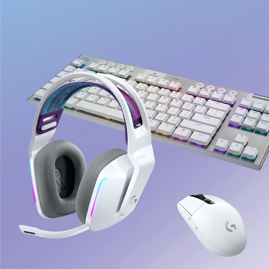 Logitech G733 Lightspeed Wireless RGB Gaming Headset with Customizable Lighting and Immersive Audio