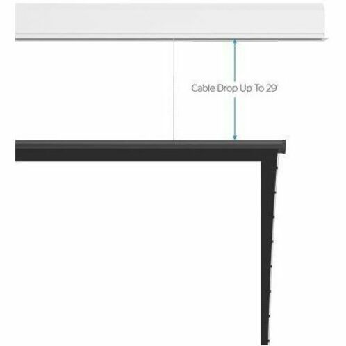 Da-Lite Wireline Advantage Projection Screen - 208-inch In-Ceiling Wall Mount with Parallax Stratos 1.0 Fabric