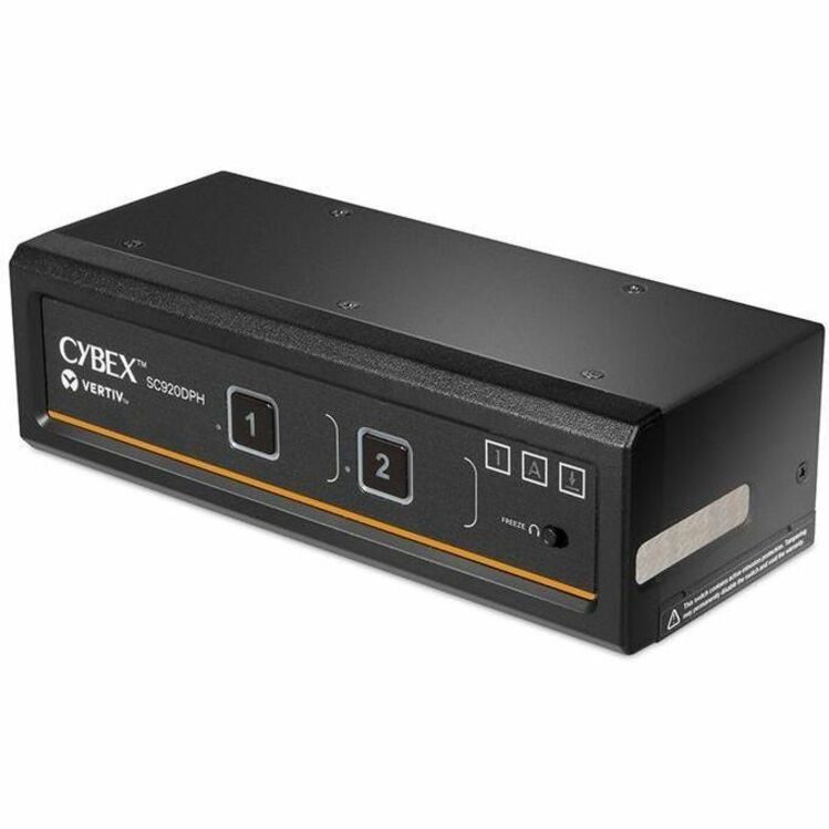 Vertiv Avocent Cybex SC920DPH-400 Secure Desktop KVM Switch with Dual Head Support and Biometric Authentication