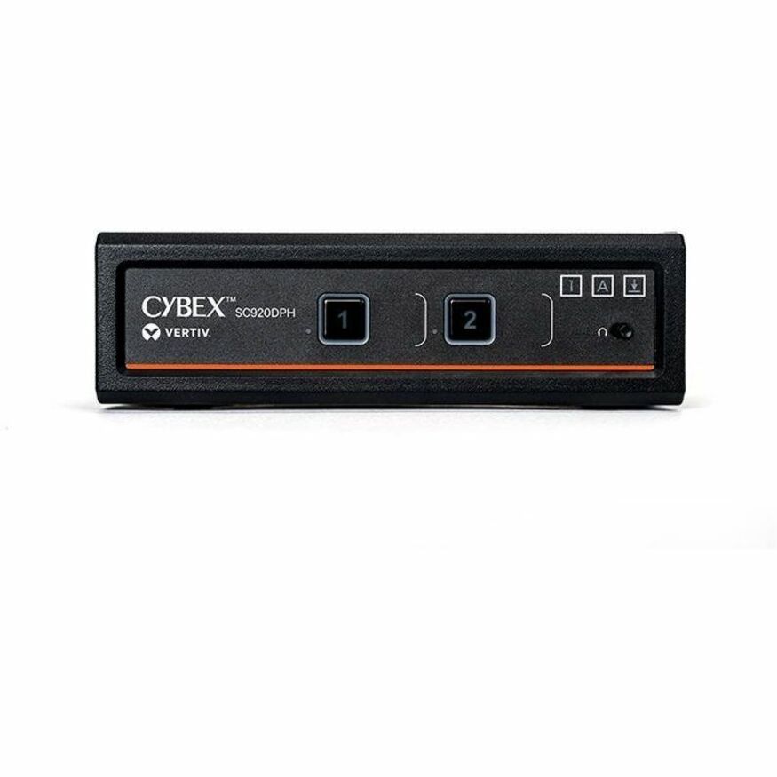 Vertiv Avocent Cybex SC920DPH-400 Secure Desktop KVM Switch with Dual Head Support and Biometric Authentication