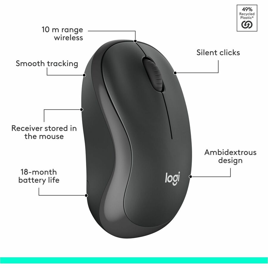 Logitech MK295 Silent Wireless Keyboard and Mouse Combo – Graphite