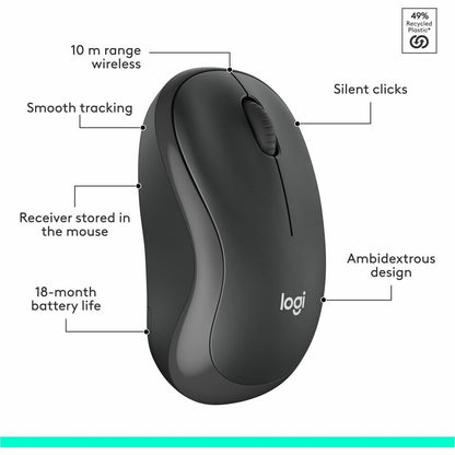 Logitech MK295 Silent Wireless Keyboard and Mouse Combo – Graphite