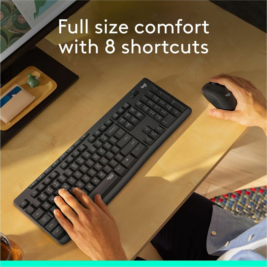 Logitech MK295 Silent Wireless Keyboard and Mouse Combo – Graphite