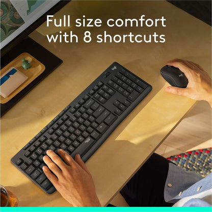 Logitech MK295 Silent Wireless Keyboard and Mouse Combo – Graphite