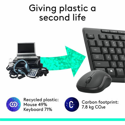 Logitech MK295 Silent Wireless Keyboard and Mouse Combo – Graphite