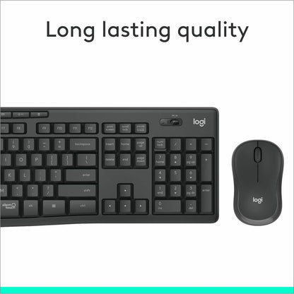 Logitech MK295 Silent Wireless Keyboard and Mouse Combo – Graphite