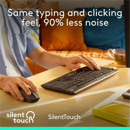 Logitech MK295 Silent Wireless Keyboard and Mouse Combo – Graphite