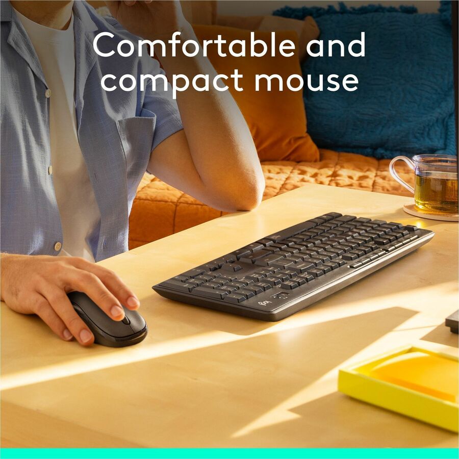 Logitech MK295 Silent Wireless Keyboard and Mouse Combo – Graphite