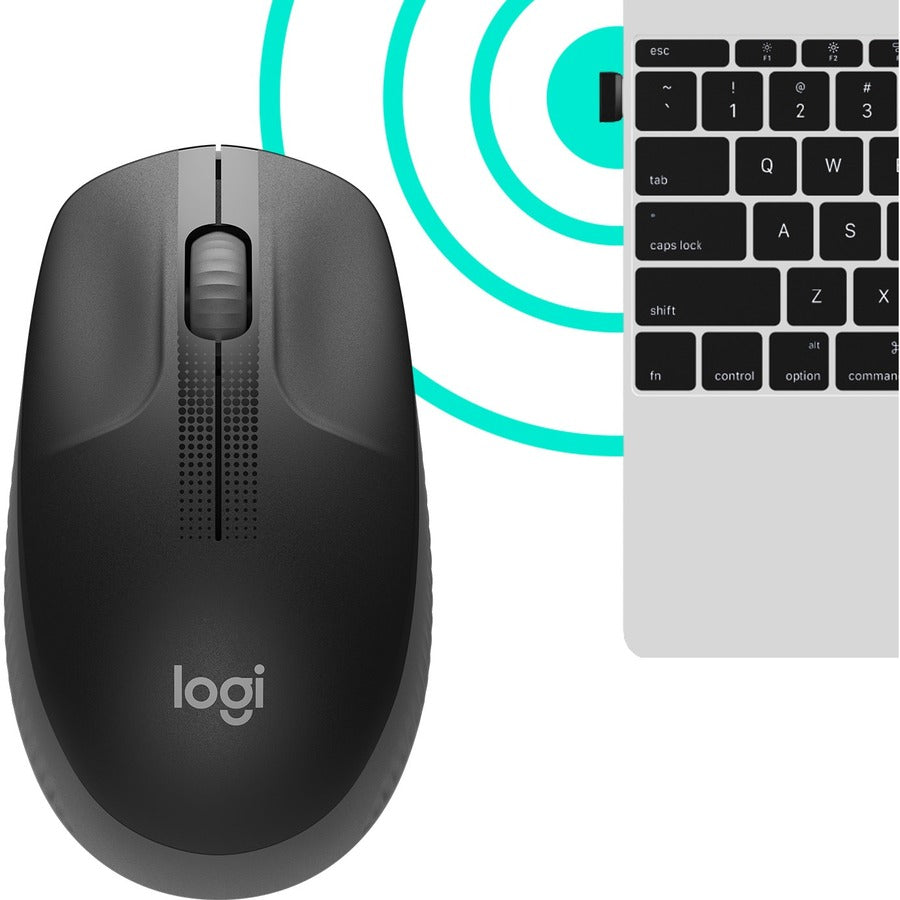 Logitech M190 Full-Size Wireless Mouse with 18-Month Battery Life and Precise Navigation