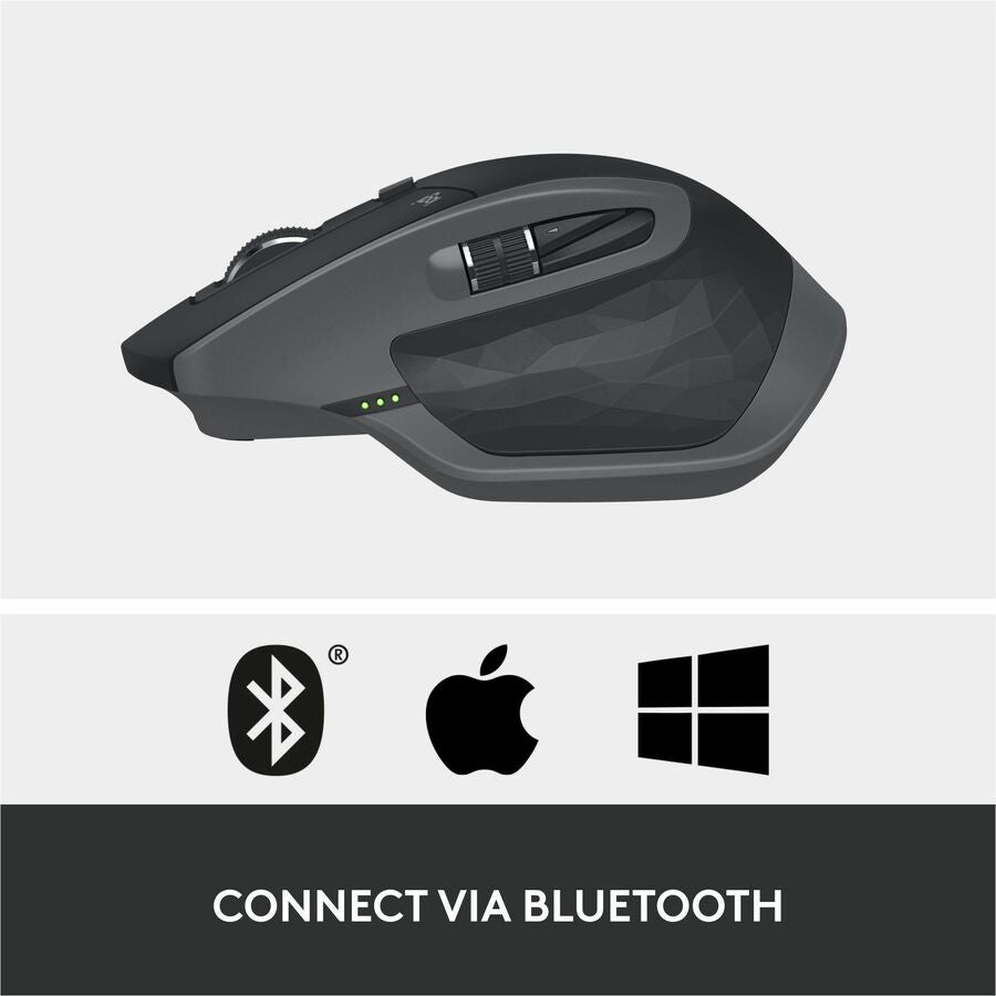 Logitech MX Master 2S Bluetooth Edition Wireless Mouse in Graphite