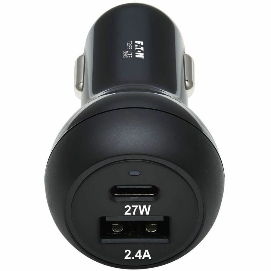 Eaton Tripp Lite Series Dual-Port USB Car Charger U280-C02-39W-1B with 39W Power Delivery for Fast Mobile Device Charging