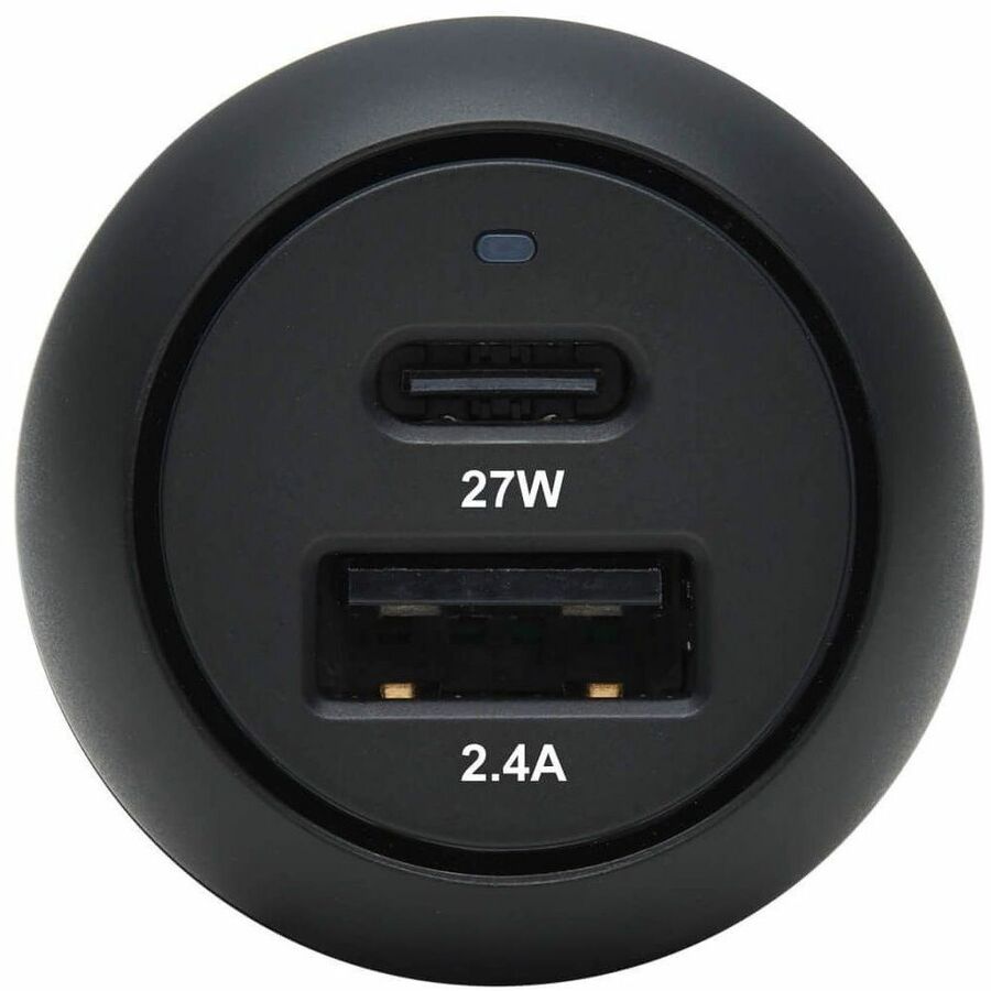 Eaton Tripp Lite Series Dual-Port USB Car Charger U280-C02-39W-1B with 39W Power Delivery for Fast Mobile Device Charging