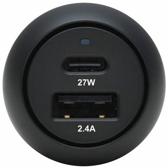 Eaton Tripp Lite Series Dual-Port USB Car Charger U280-C02-39W-1B with 39W Power Delivery for Fast Mobile Device Charging