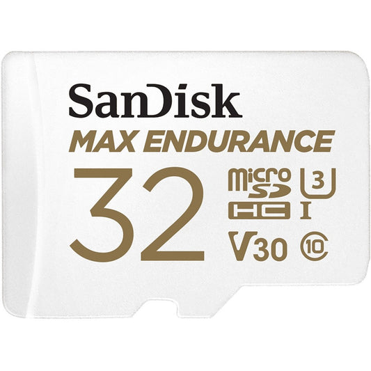 Western Digital Corporation SanDisk MAX ENDURANCE 32GB microSDHC Card – Reliable Full HD and 4K Video Recording