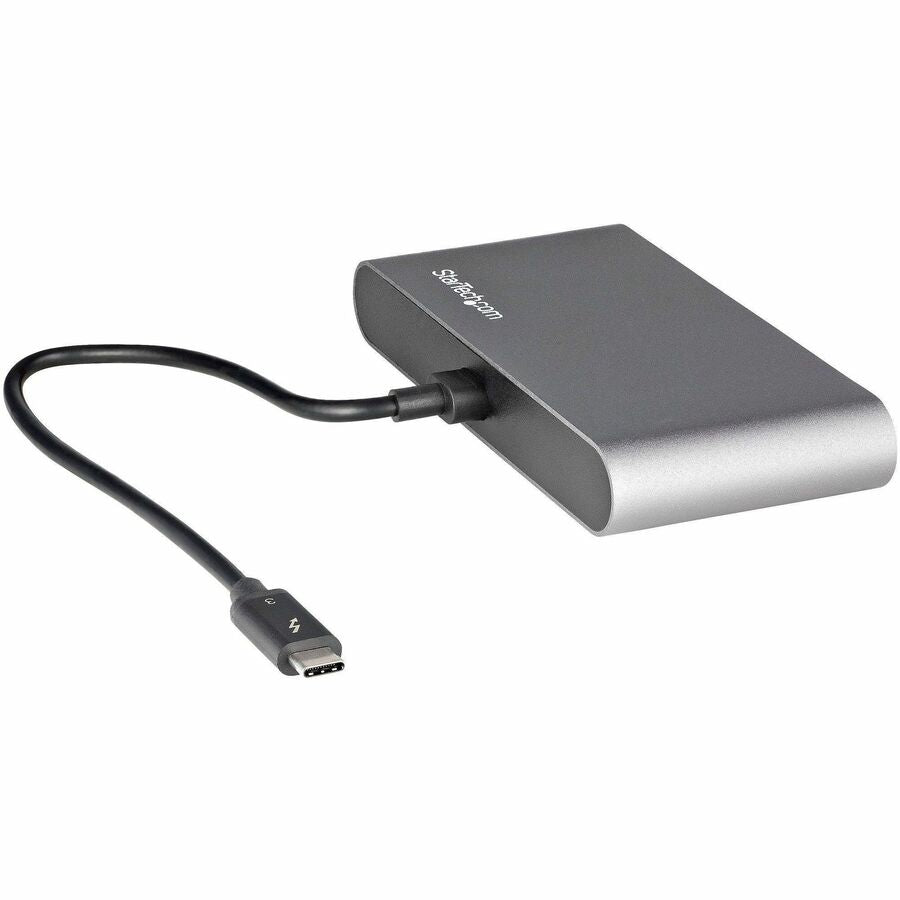 StarTech.com Thunderbolt 3 Mini Dock - Portable Dual 4K HDMI Monitor Docking Station with Gigabit Ethernet and USB-A Ports