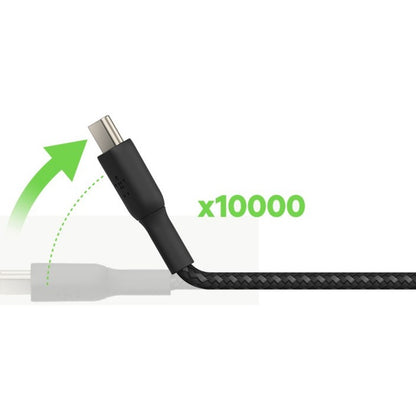 Belkin 60W USB-C to USB-C Braided Cable - 6.6 ft Fast Charging and Data Transfer