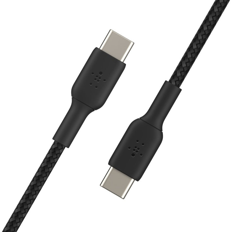 Belkin 60W USB-C to USB-C Braided Cable - 6.6 ft Fast Charging and Data Transfer