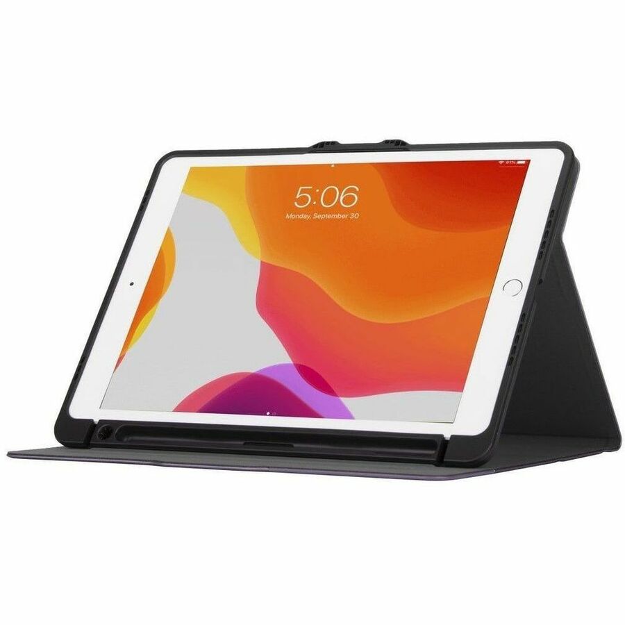 Targus Versavu THZ86307GL 10.2-10.5 Inch iPad Case with 360° Rotation and Apple Pencil Holder in Violet