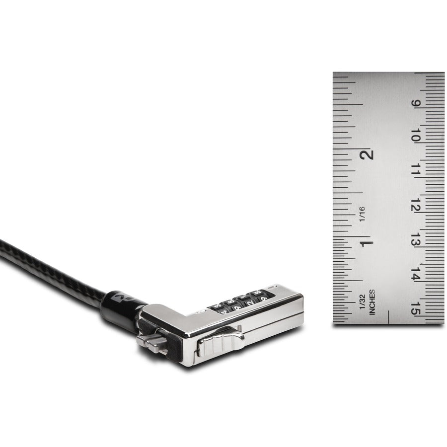 Kensington F, Slim Combination Laptop Lock-Reset - Secure Ultra-Thin & 2-in-1 Devices with 6 ft Carbon Steel Cable