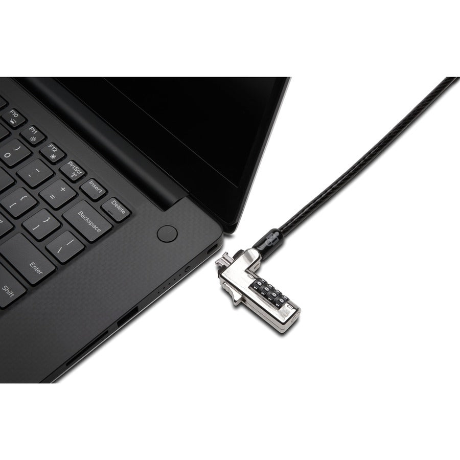 Kensington F, Slim Combination Laptop Lock-Reset - Secure Ultra-Thin & 2-in-1 Devices with 6 ft Carbon Steel Cable