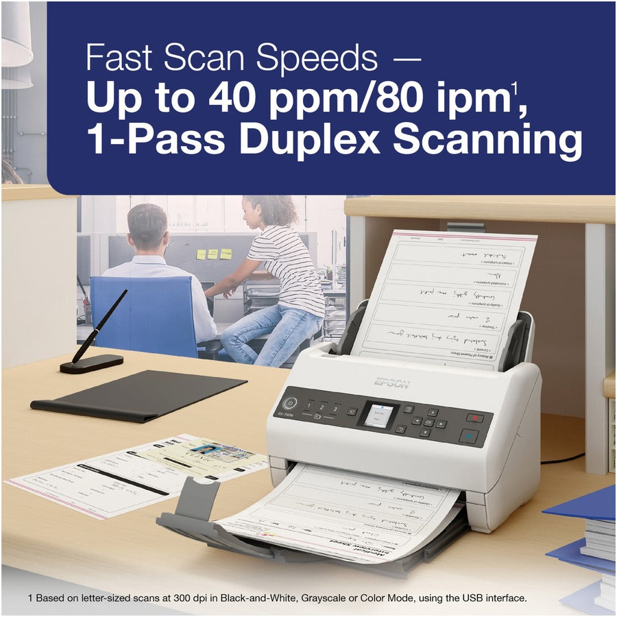 Epson DS-730N Sheetfed Scanner - 600 dpi Optical, Network Color Document Scanner